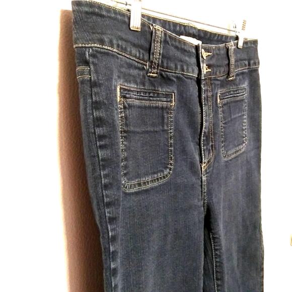 CHICO'S PLATNIUM Capri Jeans Blue SZ 1 - Picture 2 of 5